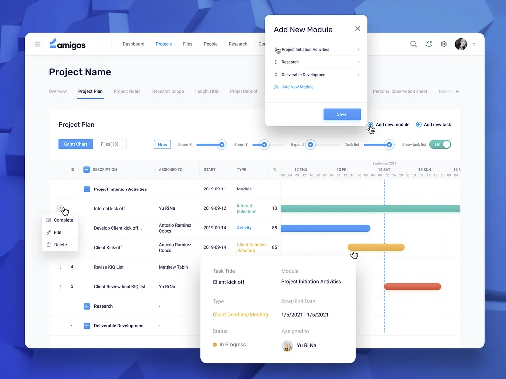 software gestión módulos corporativos